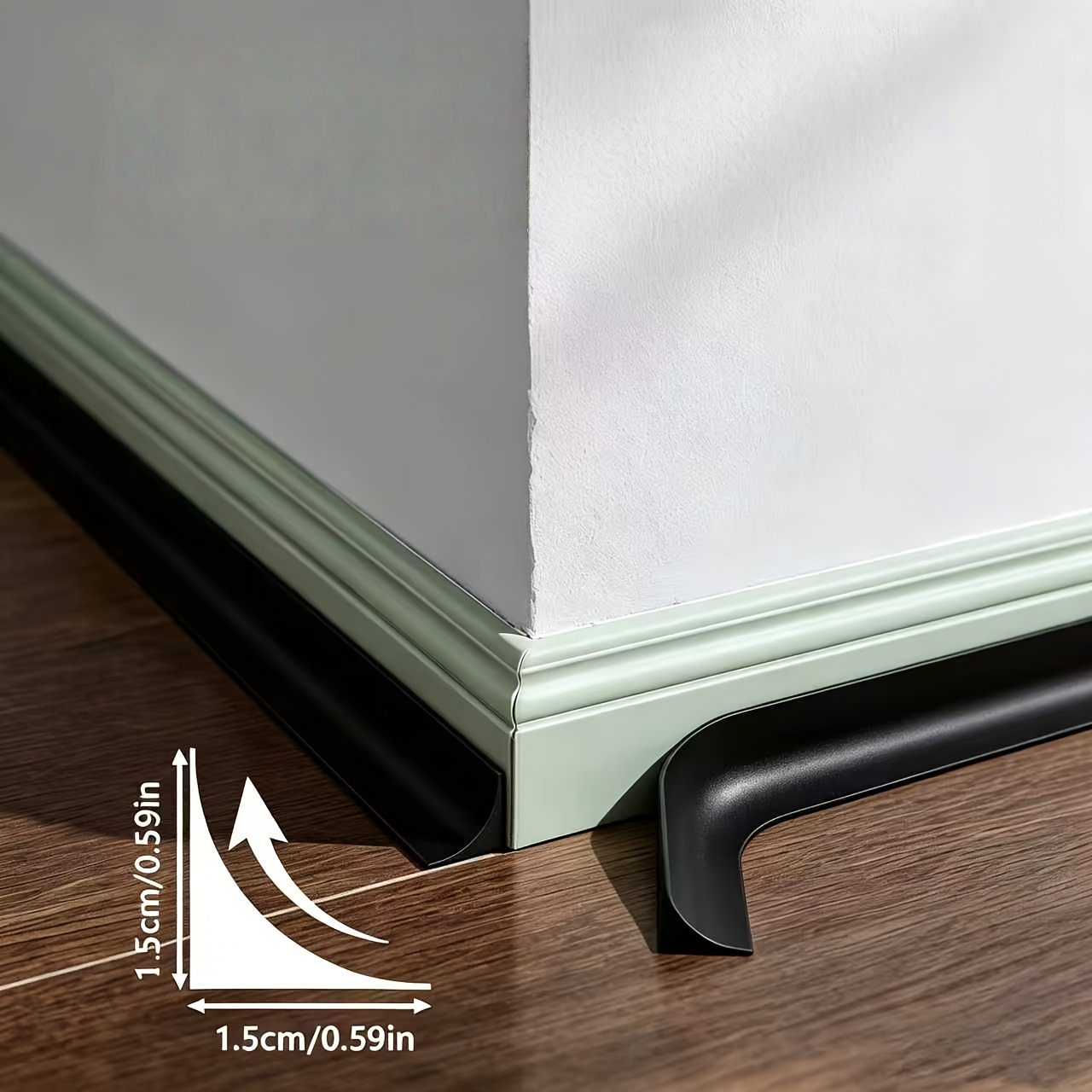 Baseboard Molding Trim - 1PC 1//3/6m Striscia decorativa flessibile autoadesiva