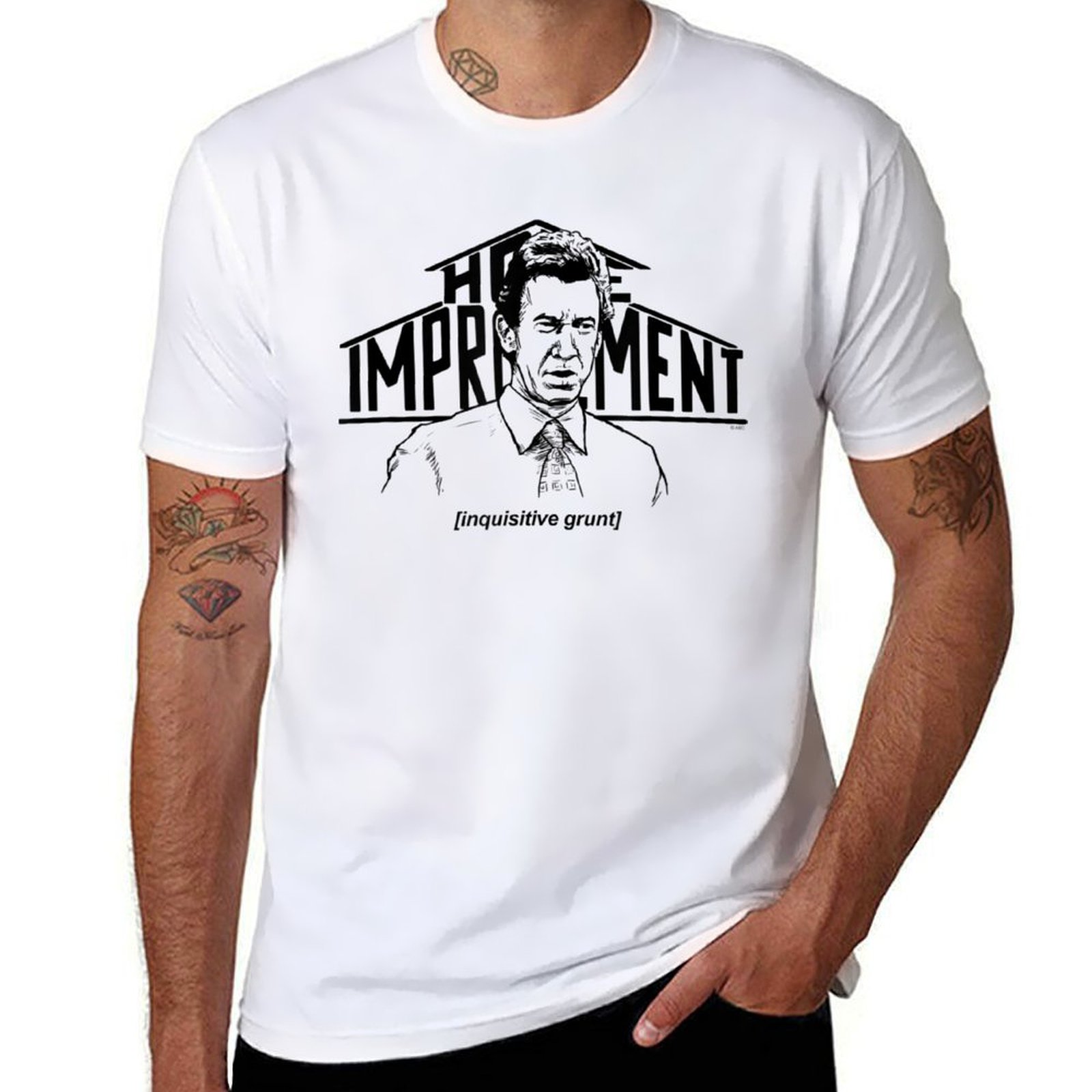 Home Improvement Grunt - T-shirt Home Improvement Inquisitive Grunt, abbigliamento